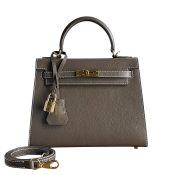 Inspiração Kelly 25 Sellier Etoupe epsom cinza Inspiração Kelly 25 Sellier Etoupe epsom cinza