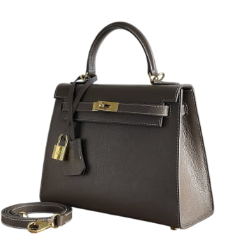 Inspiração Kelly 25 Sellier Etoupe epsom cinza