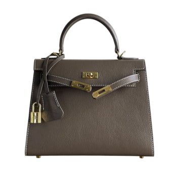 Inspiração Kelly 25 Sellier Etoupe epsom cinza