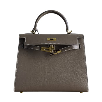 Inspiração Kelly 25 Sellier Etoupe epsom cinza