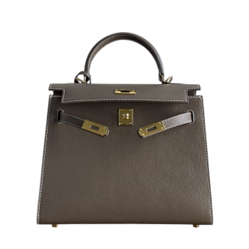 Inspiração Kelly 25 Sellier Etoupe epsom cinza