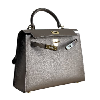 Inspiração Kelly 25 Sellier Etoupe epsom cinza