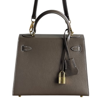 Inspiração Kelly 25 Sellier Etoupe epsom cinza